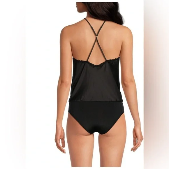 FLORA NIKROOZ Sheer Lace Satin Teddy(Bust 31 -32
Waist 23-24 Hip 33 - 34) - Picture 3 of 5